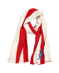 Ted Baker London Franklin Stripe Wool Scarf In Red At Nordstrom