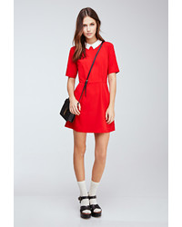 Forever 21 Collared Crepe A Line Dress