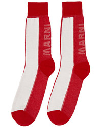 Marni Red Cotton Socks