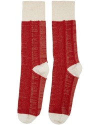Homme Plissé Issey Miyake Red Folding Socks