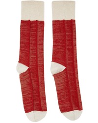Homme Plissé Issey Miyake Red Folding Socks