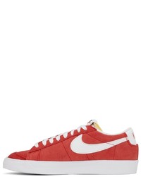 Nike Red White Blazer Low 77 Sneakers