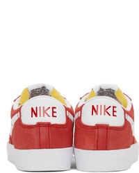 Nike Red White Blazer Low 77 Sneakers