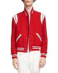 Red and White Varsity Jacket