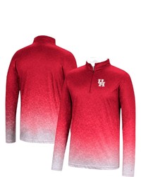 Colosseum Red Houston Cougars Walter Quarter Zip Windshirt At Nordstrom