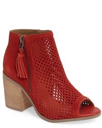 Sole Society Dallas Peforated Peep Toe Bootie