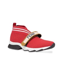 Fendi Knitted Strap Sneakers