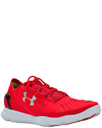 Under Armour New Speedform Apollo Running Shoes Trainers Red White Whi