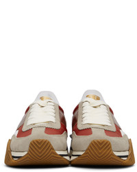 Tom Ford Red Grey James Sneakers
