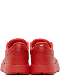 Maison Margiela Red Reebok Edition Classic I Sneakers
