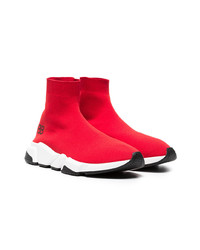Balenciaga Red Speed Low Sneakers