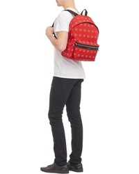 Saint Laurent Bandana Print Classic Hunting Backpack Red