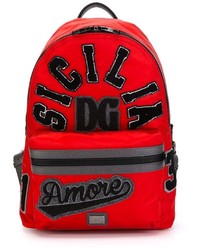 Dolce & Gabbana Sicilia Amore Patch Backpack