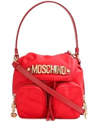 Moschino Logo Plaque Backpack Tote