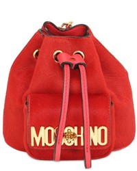 Moschino Mini Ponyskin Backpack