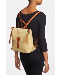 Dooney nylon store flap backpack