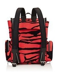 Hood by Air Oversized Flap Backpack Red