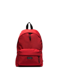 Balenciaga Red Explorer Dual Compartt Backpack