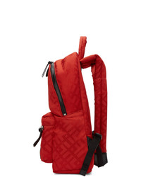 Versace Red Greek Drawing Backpack