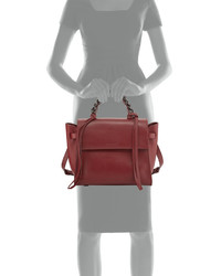 Elena Ghisellini Angel Sensua Medium Satchel Bag Bordeaux