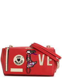 Love Moschino Chained Patches Shoulder Bag