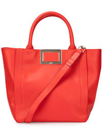 Roger Vivier Ines Small Shopping Bag Coral