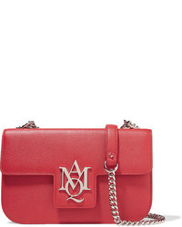 Alexander McQueen Insignia Textured Leather Shoulder Bag One Size