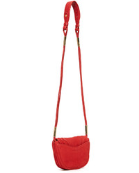 Diane von Furstenberg Mini Nubuck Saddle Bag