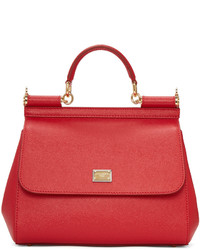 Dolce & Gabbana Red Medium Sicily Bag
