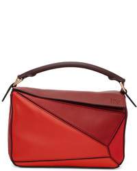 Loewe Red Small Puzzle Bag