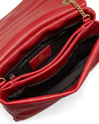 Lanvin Sugar Mini Lambskin Shoulder Bag Red