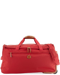 Bric's X Travel Rolling Duffle Bag Red