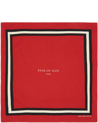 Fear Of God Red Logo Bandana