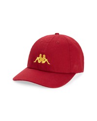 Kappa Authentic Meppel Twill Baseball Cap In Red White Bright Yellow At Nordstrom