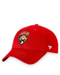 FANATICS Branded Red Florida Panthers Core Adjustable Hat At Nordstrom