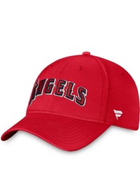 FANATICS Branded Red Los Angeles Angels Core Flex Hat
