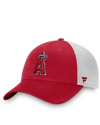 FANATICS Branded Redwhite Los Angeles Angels Core Trucker Snapback Hat At Nordstrom
