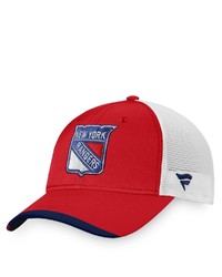 FANATICS Branded Redwhite New York Rangers Authentic Pro Team Locker Room Trucker Snapback Hat At Nordstrom