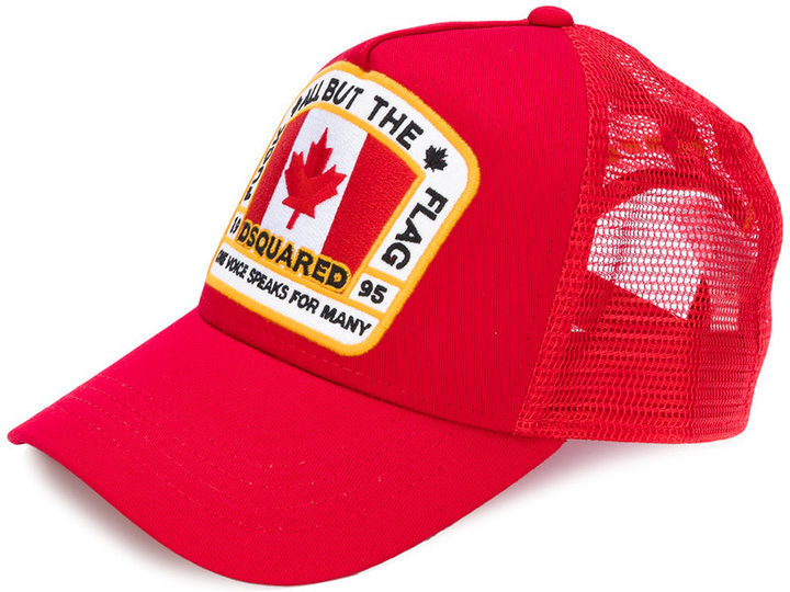 dsquared canadian flag cap