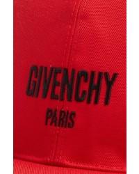 Givenchy Canvas Baseball Cap Red