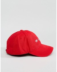 Jack Wills Enfield Baseball Cap In Red