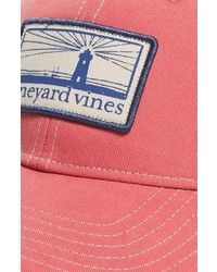 Vineyard Vines Lighthouse Patch Trucker Hat Red