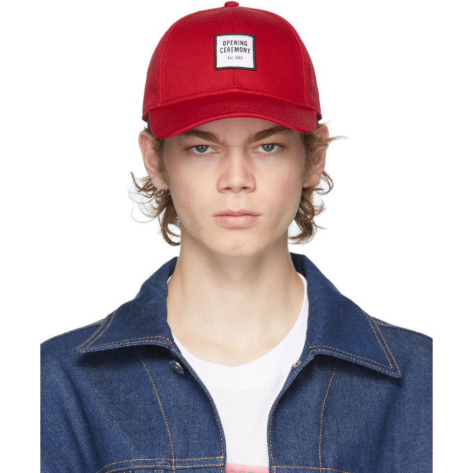 Opening Ceremony Red Cap, $100 | SSENSE | Lookastic