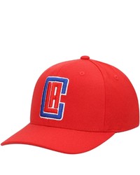 Mitchell & Ness Red La Clippers Ground Stretch Snapback Hat At Nordstrom