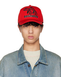 DSQUARED2 Red Lunar Ny Cap