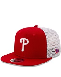 New Era Red Philadelphia Phillies Mesh Fresh 9fifty Snapback Hat At Nordstrom