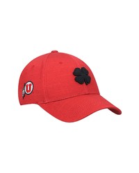 Black Clover Red Utah Utes Crazy Luck Memory Fit Flex Hat