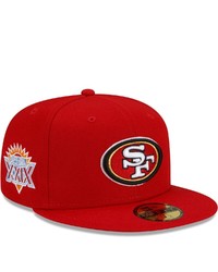 New Era Scarlet San Francisco 49ers Patch Up Super Bowl Xxix 59fifty Fitted Hat At Nordstrom