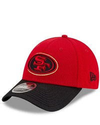 New Era Scarletblack San Francisco 49ers 2021 Nfl Sideline Road 9forty Adjustable Hat At Nordstrom