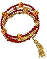Bee Charming Red Vintage Gold Coast Bracelet
